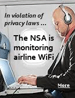 Companies that provide WiFi on US domestic flights are handing over their data to the NSA, adapting their technology to allow security services new powers to spy on passengers. 
